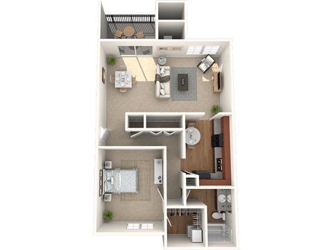 Keystone Crossing Apartment One Bedroom